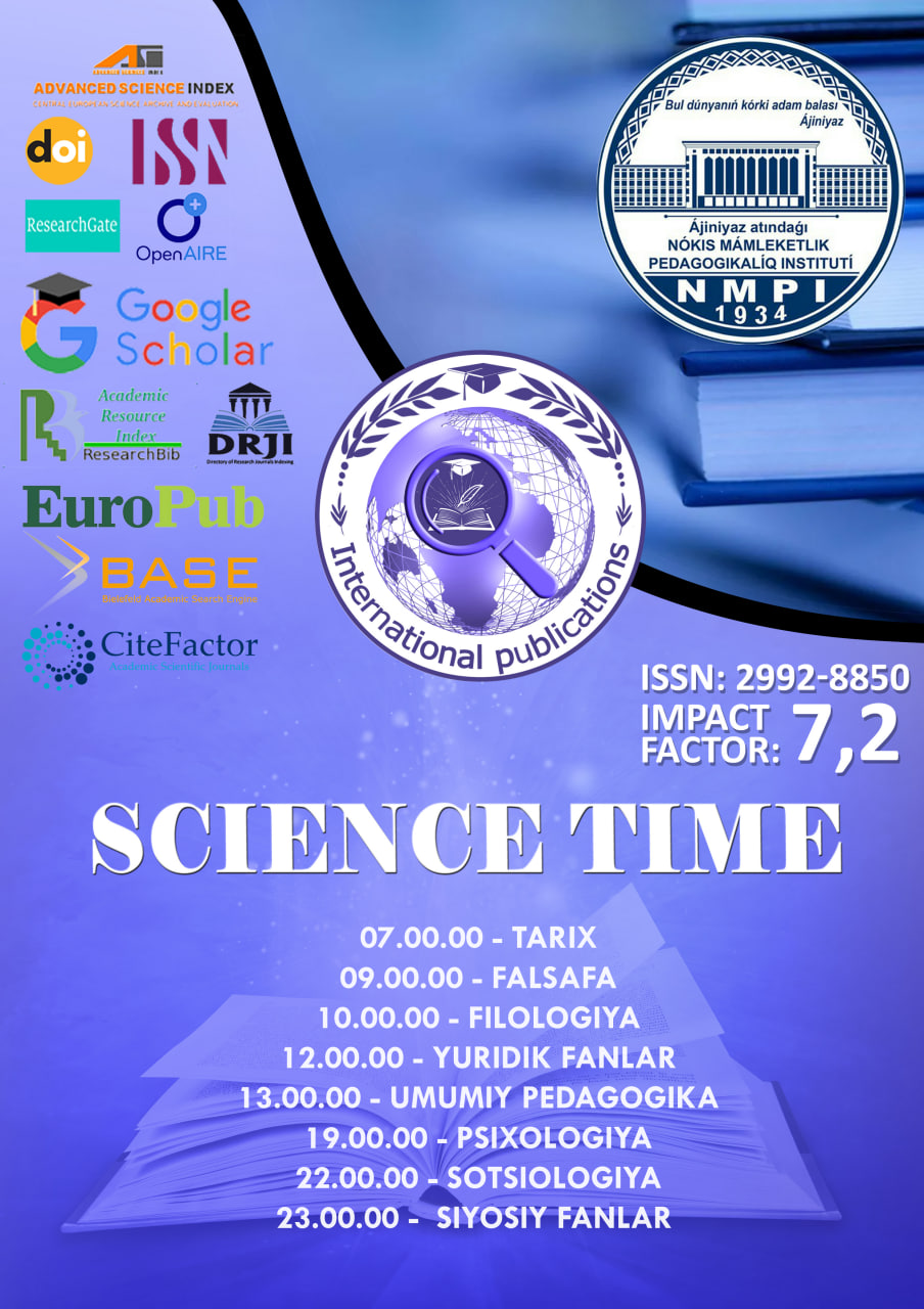 					View Vol. 1 No. 3 (2023): SCIENCE TIME JOURNAL
				