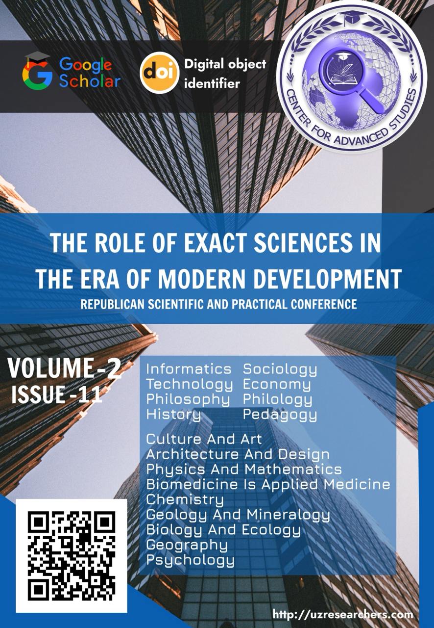 					View Vol. 2 No. 11 (2024): THE ROLE OF EXACT SCIENCES IN THE ERA OF MODERN DEVELOPMENT
				